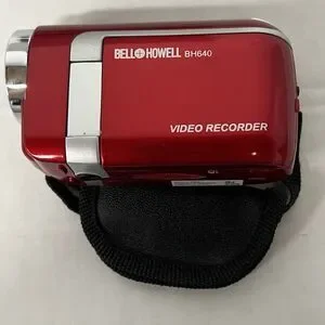 Bell & Howell Video Recorder Camera Red Color LCD Screen 4X Digital Zoom