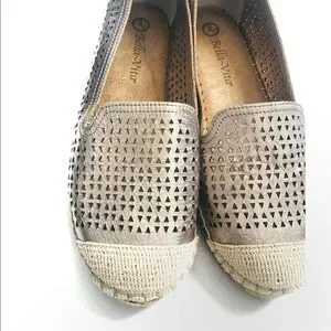 Bella Vita Metallic Gold Espadrilles