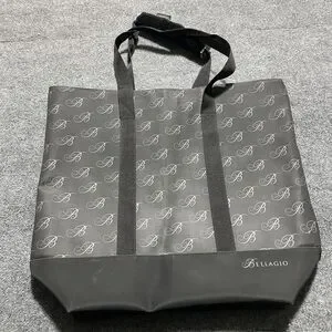 Bellagio Tote Bag Black Monogram B Pattern Samsonite Handle Travel Shopper Large