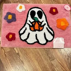 Betsey Johnson Pink Floral Ghost Rug