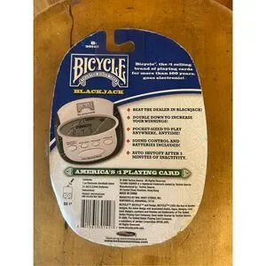 Bicycle BLACKJACK Pocket Sized Electronic Handheld Game From 2009 (8856)