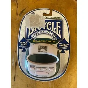 Bicycle BLACKJACK Pocket Sized Electronic Handheld Game from 2009 (8856)