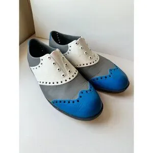 Biion Golf Shoes Spikeless Preppy Wingtips Rubber Washable 11