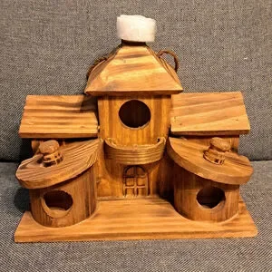 Bird Houses for Outside Outdoor 5 Hole Bird House