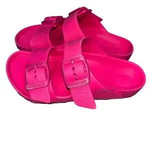 Birkenstock Arizona Pink EVA Plastic Sandals Shoes Size 27 Or 9-9.5 Toddler