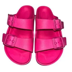 Birkenstock Arizona Pink EVA Plastic Sandals Shoes size 27 or 9-9.5 Toddler
