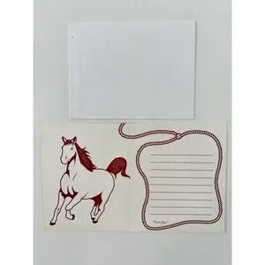 Birthday Express THANK YOU Cards & Envelopes Party Horse Power Equestrian USA 17