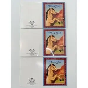 Birthday Express THANK YOU Cards & Envelopes Party Horse Power Equestrian USA 17