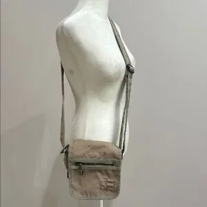 Bjorn Borg Vintage Tan Messenger Bag With Adjustable Strap