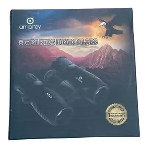 Black 8x21 Kids Binoculars