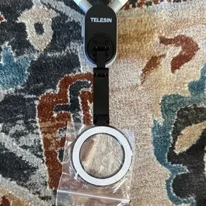Black And Silver Phone Holder Clip