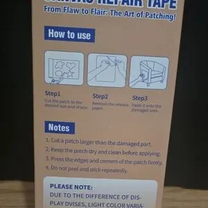 BLACK Canvas Repair Tape 3.2 X 63 Inch Waterproof Heavy Duty Fabric Tape New