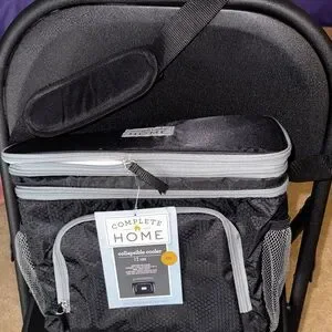 Black Collapsible Cooler NEW Adjustable Strap