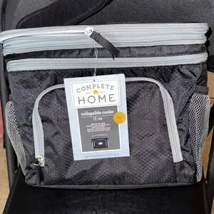 Black Collapsible Cooler NEW adjustable strap