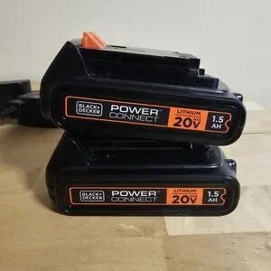 Black + Decker LBXR20 2.0AH Genuine OEM 20v Max Lithium 2 Batteries & Charger