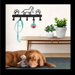 Black Dog Paw Wall Hooks