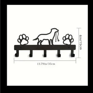 Black Dog Paw Wall Hooks