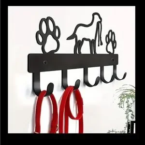 Black Dog Paw Wall Hooks