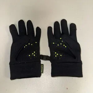 Black Fleece Gloves Kid’s Large Snow Ski Unisex Warm Winter Lightweight