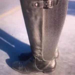 Black Knee-High Riding Boots