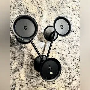 Black Metal Candle Holder 18x5in