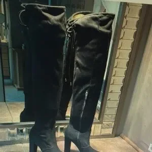 Black Over-the-Knee Boots Black Over-the-Knee Boots