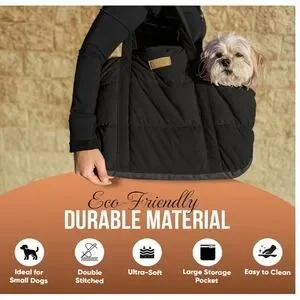 Black Pet Carrier Sling Bag NEW