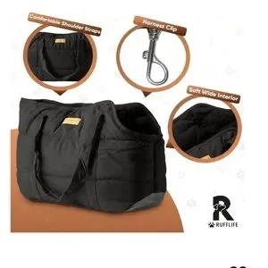 Black Pet Carrier Sling Bag NEW