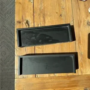 Black Rectangular Wall Shelves