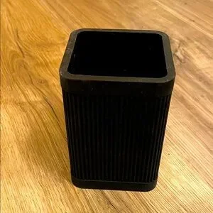 Black Ribbed Pen Holder