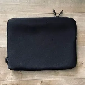 Black Sleeve Laptop Case In Black
