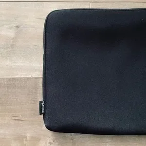 Black Sleeve Laptop Case In Black