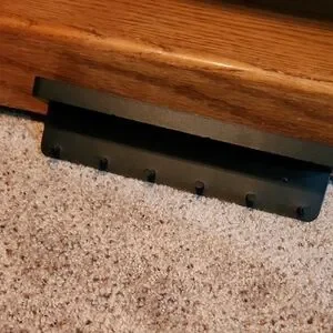 Black Wall-Mounted Hook Rack
