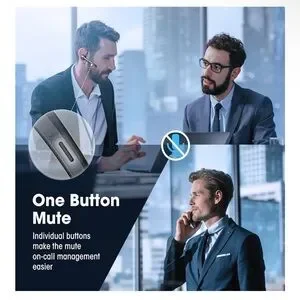 Black Wireless Bluetooth Headset With Charging Case
