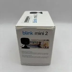 Blink Mini 2 Security Camera 1080p Wired Indoor Outdoor Night Vision Audio HD