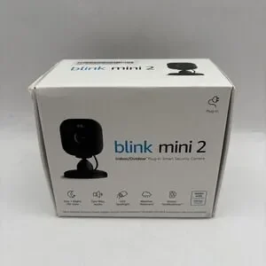 Blink Mini 2 Security Camera 1080p Wired Indoor Outdoor Night Vision Audio HD