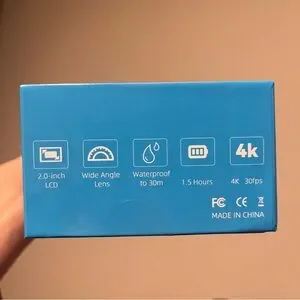 Blue 4K Action Camera Box