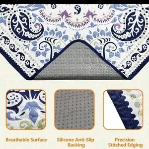 Blue And White Washable Dog Pee Pads 2 PACK OF 18X24