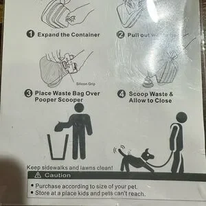 Blue Dog Waste Bag Dispenser