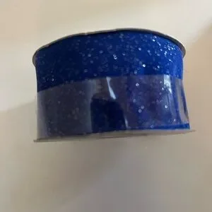 Blue Glitter Ribbon