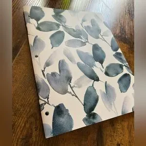 Blue Leaf Pattern Planner 2025-26
