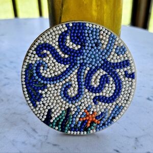 Blue Octopus Coaster Handmade Ocean Sea Life