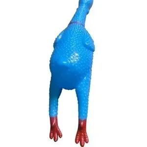 Blue Rubber Chicken Toy