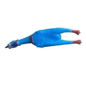 Blue Rubber Chicken Toy