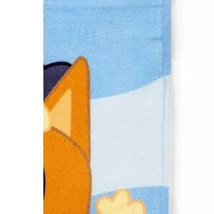 Bluey Bingo Beach Towel 100% Cotton W/ Embroidered Applique 28in X 58in- NWT
