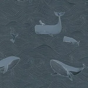 BN Walls Blue children's wallpaper with whales 220733 Doodleedo 2 Rolls