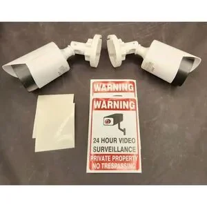 BNT Dummy Fake Security Camera With One Red LED Light At Night For Home And Bu