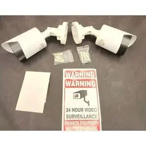 BNT Dummy Fake Security Camera With One Red LED Light At Night For Home And Bu