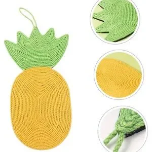 ✨BNWT - Hanging Pineapple Crocheted Cat Scratching Mat✨