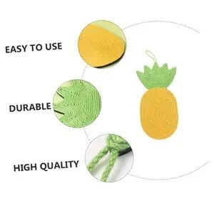 ✨BNWT - Hanging Pineapple Crocheted Cat Scratching Mat✨